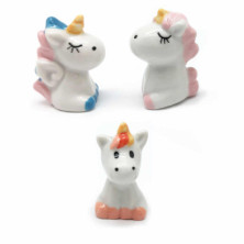 Imagen figuras unicornio ceramica 3-3