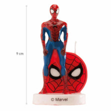 imagen 1 de vela 3d cumpleaños spiderman 9cm