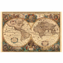 imagen 1 de puzzle ravensburger mapamundo histórico 5000 pieza