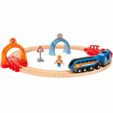 Imagen set ferroviario circular con tuneles de acción sma
