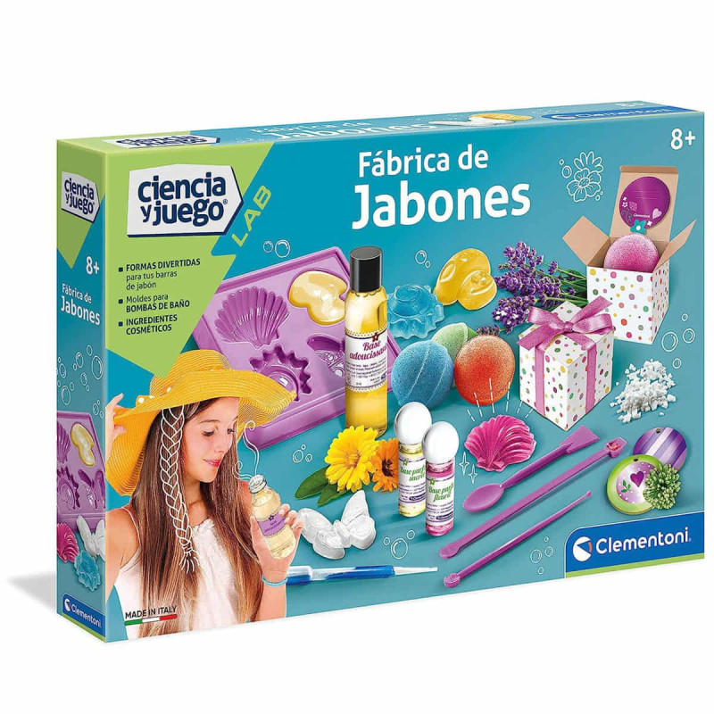 Imagen juego científico fábrica de jabones clementoni