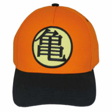 Imagen gorra beisbol naranja logo dragon ball adulto