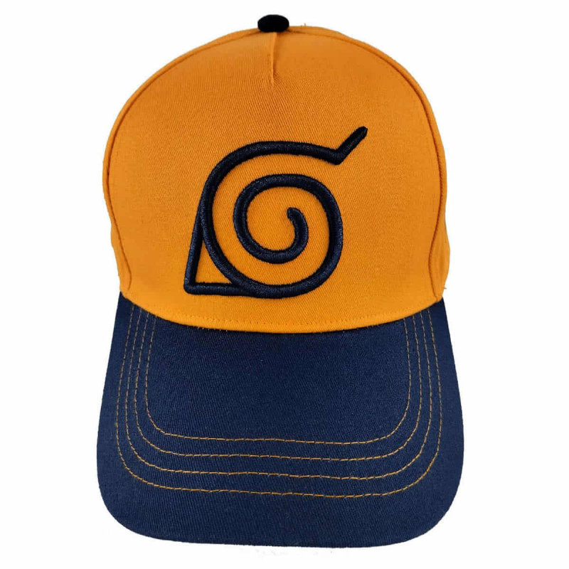 Imagen gorra naruto beisbol logo naranja/azul adulto