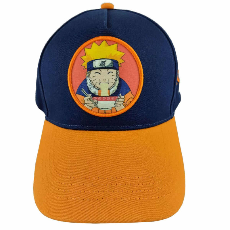 Imagen gorra naruto beisbol ramen azul/naranja adulto