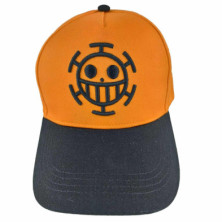 Imagen gorra one piece beisbol logo naranja/negro adulto