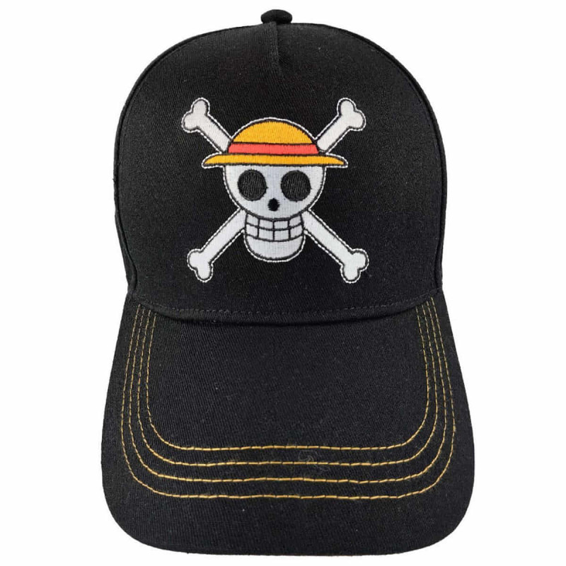 Imagen gorra one piece beisbol skull negro adulto