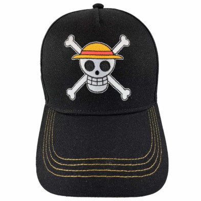 Imagen gorra one piece beisbol skull negro adulto