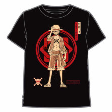 CAMISETA ONE PIECE LUFFY NEGRO