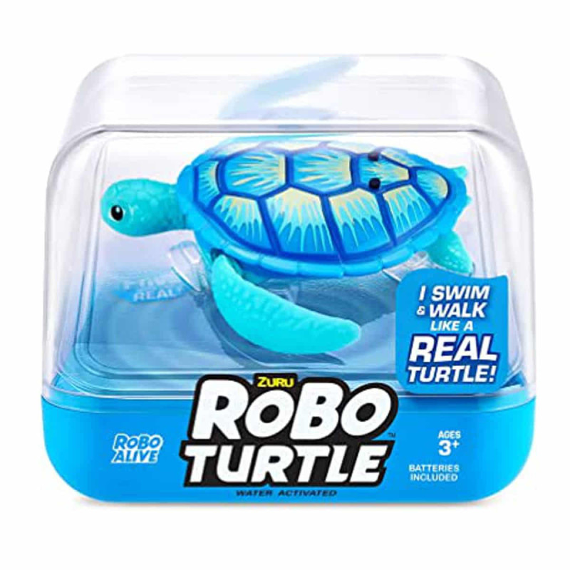 Imagen tortuga robótica robofish azul