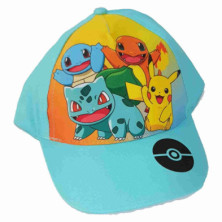 Imagen gorra pokemon color azul talla 52