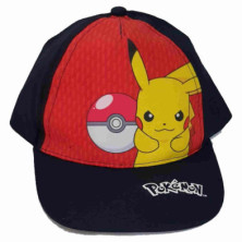 GORRA POKEMON PIKACHU COLOR NEGRO TALLA 54