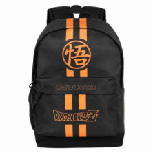 imagen 1 de mochila urbana dragon ball negra y naranja
