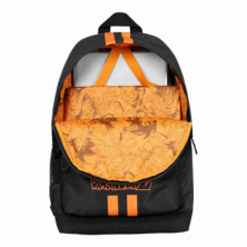 imagen 4 de mochila urbana dragon ball negra y naranja