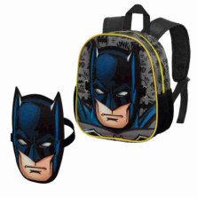 Imagen mochila escolar batman con relieve en 3d