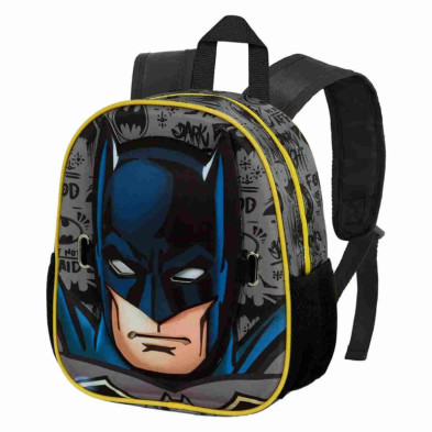 imagen 4 de mochila escolar batman con relieve en 3d