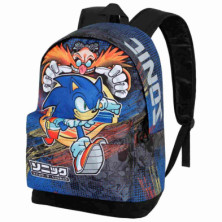 Imagen mochila escolar urbana sonic the hedgehog