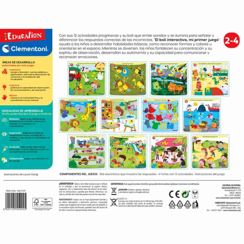 Clementoni - Sapientino Penna Basic - Cry Babies - gioco quiz con penna interattiva, gioco