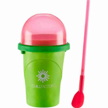 VASO GRANIZADO VERDE Y ROSA CHILLFACTOR REUTILIZABLE