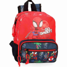 Imagen mochila escolar go spidey 28cm adaptable