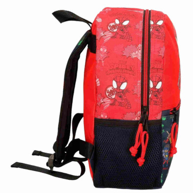 imagen 1 de mochila escolar go spidey 32cm adaptable