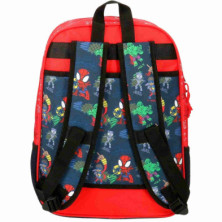 imagen 2 de mochila escolar go spidey 38cm adaptable