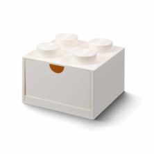 Imagen caja lego ladrillo blanco 16x16x12cm drawer desk 4