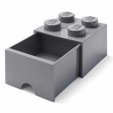 imagen 1 de caja lego ladrillo gris 25x25x18cm drawer 4