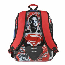 MOCHILA REVERSIBLE BATMAN vs SUPERMAN trasera