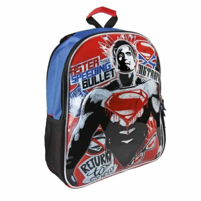 MOCHILA REVERSIBLE BATMAN vs SUPERMAN lado