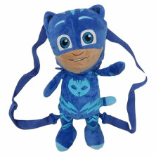 MOCHILA INFANTIL PELUCHE 3D GATUNO HEROES EN PIJAMA real