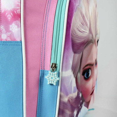 MOCHILA ESCOLAR FROZEN 3D ELSA lateral