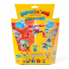 SUPERTHINGS MUTANT BATTLE Pack 4 SuperThings & 2 Exoskeletons