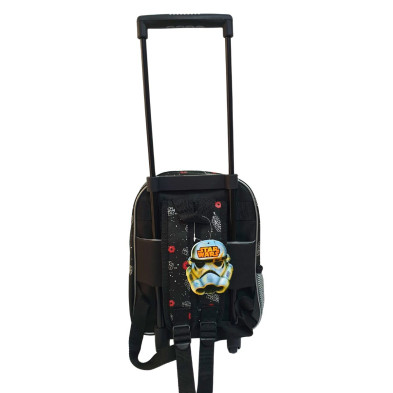 MOCHILA CARRO FIJO STAR WARS 28CM abierta