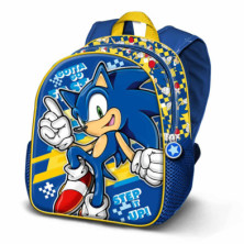 MOCHILA SONIC AZUL 39CM