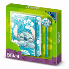 SET ESCOLAR LILO Y STITCH ALOHA DIARIO CON JUEGO E