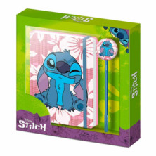 SET ESCOLAR LILO Y STITCH MAUI DIARIO CON JUEGO DE ESCRITURA