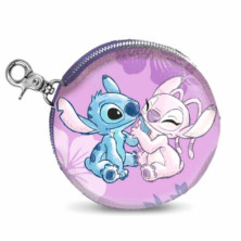 MONEDERO LILO Y STITCH COOKIE STICH ROSA