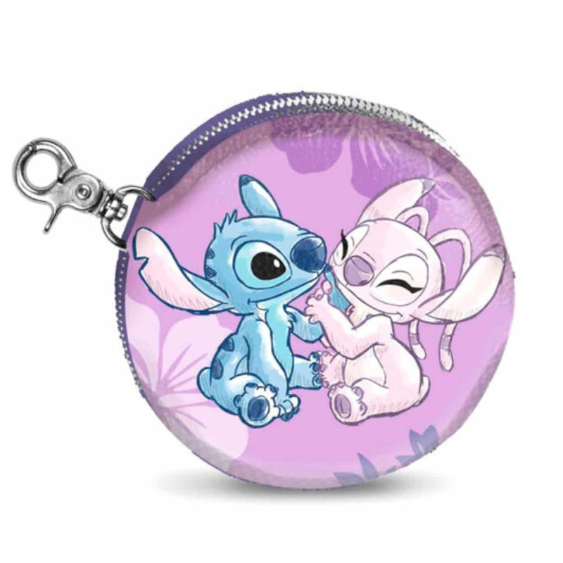 Monedero lilo y stitch cookie stich rosa 