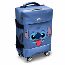 Imagen maleta de cabina lilo y stitch abs 4 ruedas