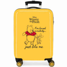 Imagen maleta de cabina winnie the pooh ocre rígida 55cm