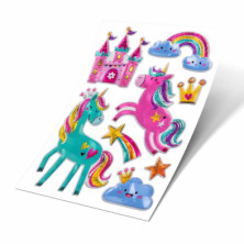 Imagen stickers princesas set lamina 21x30cm