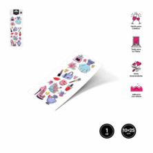 imagen 1 de stickers moda set 1 lamina 10x25cm