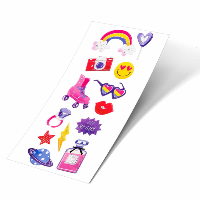 Imagen stickers smile lamina adhesiva 10x25cm