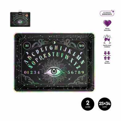 Bandeja rectangular tablero ouija 25x34cm 