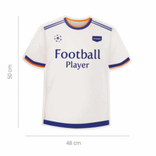 imagen 1 de piñata camiseta fútbol blanca 48x50cm cartón