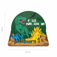 imagen 1 de piñata dinosaurio 50x43cm cartón