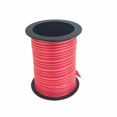 imagen 1 de lazos y bobina dec rayas color rojo 10 metros