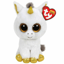 Imagen peluche beanie boos unicornio pegasus 15cm ty