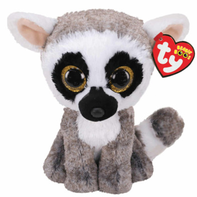 Imagen peluche beanie boos linus lemur 15cm ty Imagen peluche beanie boos linus lemur 15cm ty