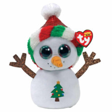 PELUCHE BEANIE BOOS MISTY MUÑECO DE NIEVE TY 15CM